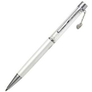 Swarovski Crystalline Collection Ballpoint Pen with Heart Charm. New in box.